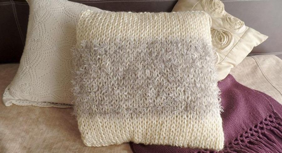 Almohada de lectura de lana