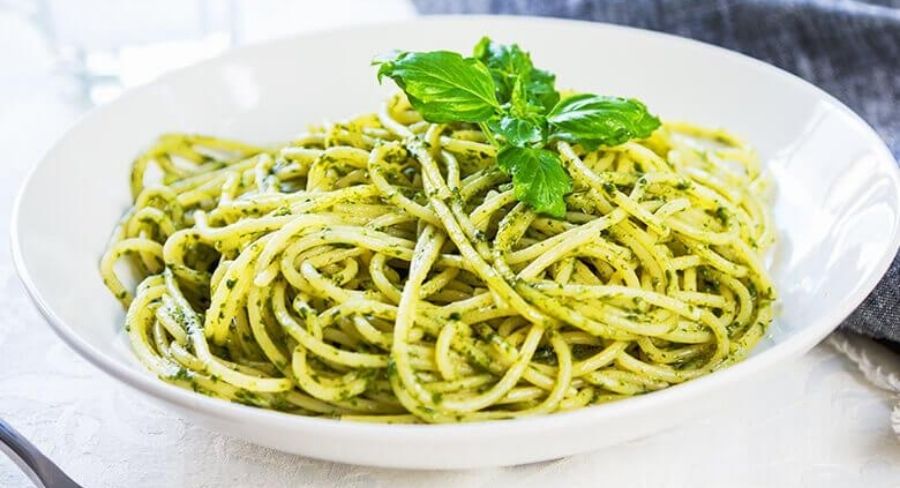 cómo hacer espagueti verde