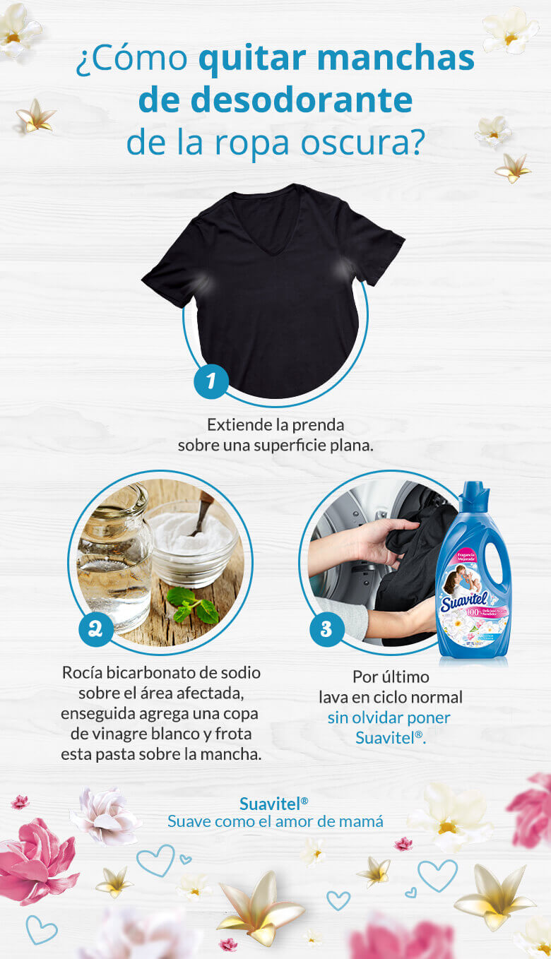 Introducir 38+ imagen tips para quitar manchas de desodorante en la ropa